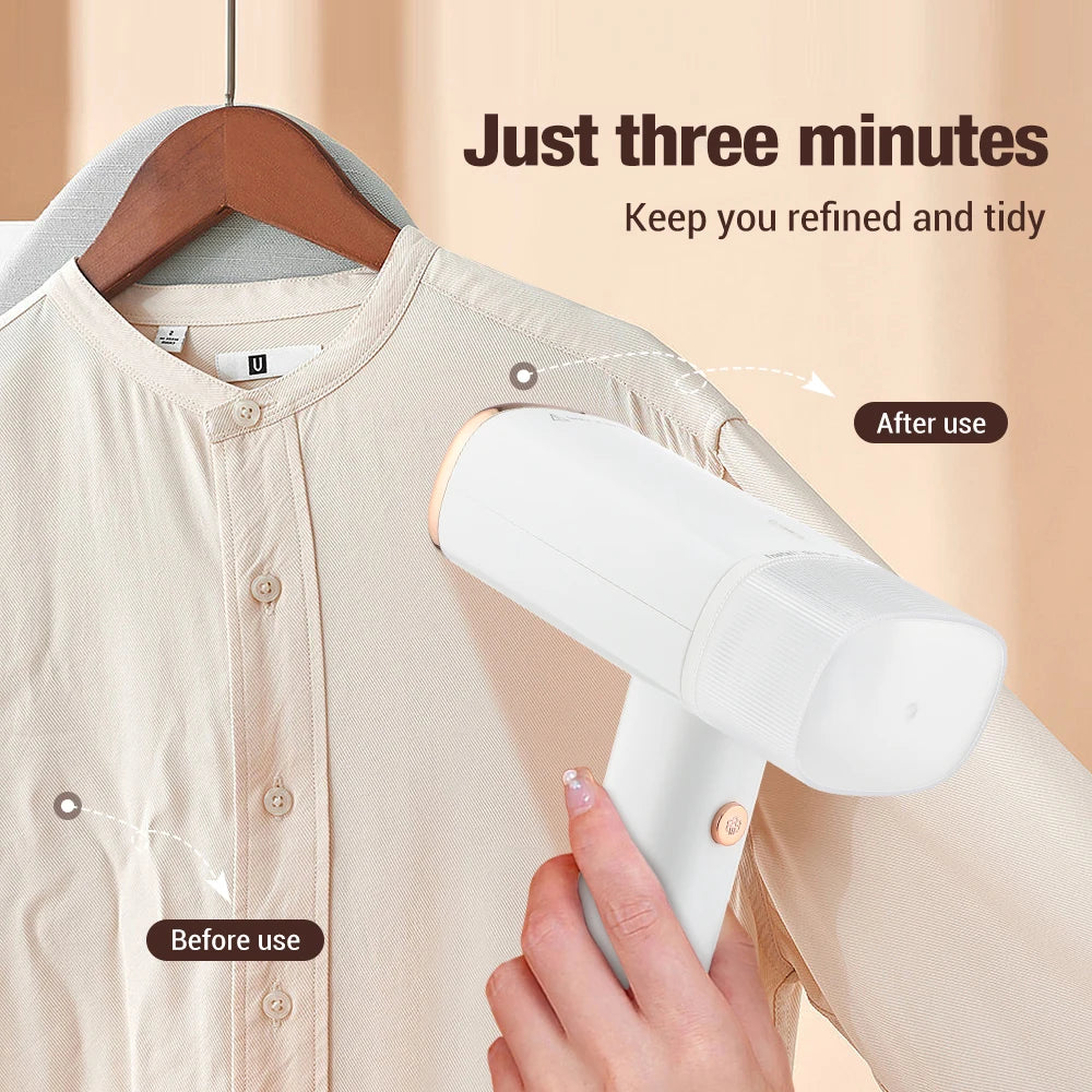 Handheld Garment Steamer 1000W Fast Heat Stainless Portable Foldable Fabric Steamer Iron For Wrinkle Removal Home Travel Use
