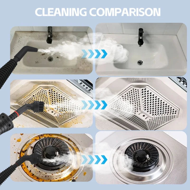 1050W Small Household Handheld Steam Cleaner for High Temperature And High Pressure Kitchen Oil Pollution Air Conditioning Clean