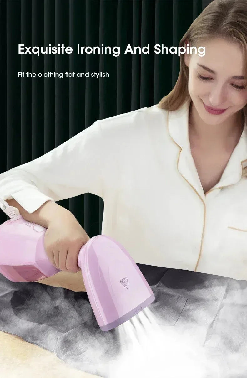 1500W Quick-Heat Hand Garment Steamer for Clothes 280ml Portable Fabric Iron for Travel Home Use Steam Generator