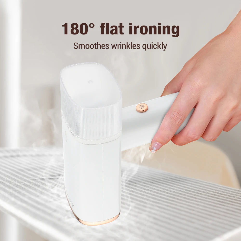 Handheld Garment Steamer 1000W Fast Heat Stainless Portable Foldable Fabric Steamer Iron For Wrinkle Removal Home Travel Use
