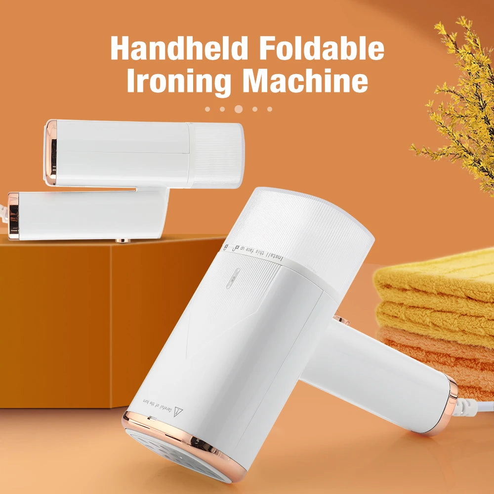 Handheld Garment Steamer 1000W Fast Heat Stainless Portable Foldable Fabric Steamer Iron For Wrinkle Removal Home Travel Use